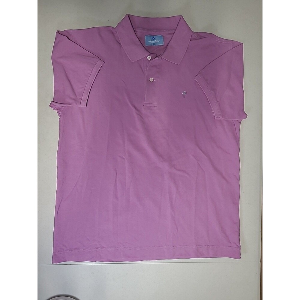 Ben Silver Shirt Mens L Pink Charleston Golf Polo Preppy Casual Classic (CC35)